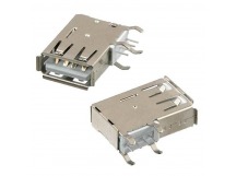 Гнездо USB-A угловое (USB-A-111) вертикальная установка