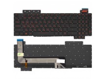 Клавиатура V170746DS1 для Asus ROG с подсветкой (красные клавиши)