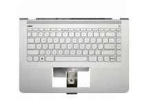 Клавиатура HP Pavilion 14-bk (RU) топ-панель серебро