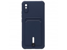 Чехол-накладка - SC304 с картхолдером для "Xiaomi Redmi 9A/Redmi 9i" (dark blue) (208497)