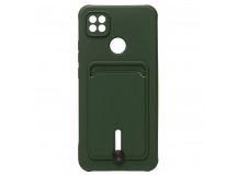 Чехол-накладка - SC304 с картхолдером для "Xiaomi Redmi 9C" (dark green) (208509)