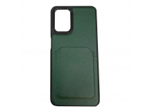                                     Чехол силиконовый Samsung A33 под кожу с визитницей темно-зеленый