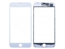 Стекло для переклейки iPhone 8 Plus в сборе с рамкой и OCA пленкой Белый
