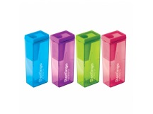 Точилка 1 отв (1шт) пластик NeonBox ассорти контейнер Berlingo 1/24шт 