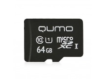 Карта флэш-памяти MicroSD 64 Гб Qumo без SD адаптер Pro seria UHS-1 U3 (208465)