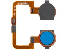 Шлейф для Realme C15 (RMX2180) сканер отпечатка пальцев Синий