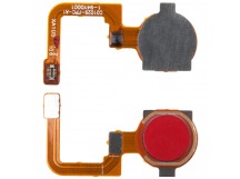 Шлейф для Realme C3 (RMX2020) сканер отпечатка пальцев Красный