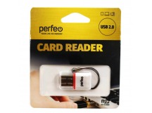 КартРидер Perfeo Micro SD, (PF-VI-R008 White) белый