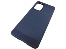                                     Чехол силиконовый Samsung A53 5G со вставками карбон темно-синий*