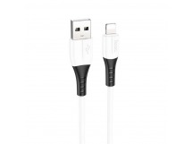 Кабель USB - Apple lightning Hoco X82 силиконовый белый 1м