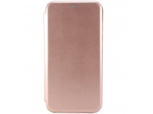                                     Чехол-книжка Samsung А02s BF модельный силиконовый с кожаной вставкой розовый*