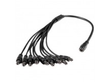                     Кабель разветвитель питания видеокамер, 1->9, 0.2м*