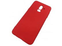                         Силиконовая накладка Ab для Samsung Galaxy J8 2018 (красный)