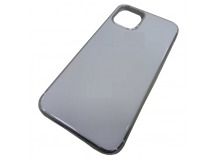                                 Чехол силиконовый iPhone 11 Pro (5.8") с хром. вставками белый*