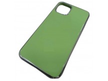                                 Чехол силиконовый iPhone 11 Pro (5.8") с хром. вставками зеленый*