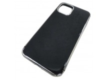                                 Чехол силиконовый iPhone 11 Pro (5.8") с хром. вставками черный*