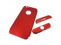                             Чехол пластиковый iPhone 6 3D 360° красный*