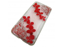                             Чехол пластиковый iPhone 6 с цветами прозрачный (02)*