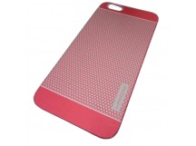                                 Чехол задняя крышка MOTOMO iPhone 6 Plus металл-пластик сетка красный