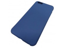                             Чехол силиконовый iPhone 6 Plus Silicone Case New Era синий