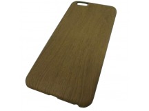                             Чехол силиконовый iPhone 6 Plus под дерево коричневый*