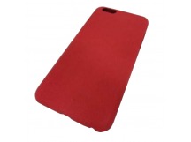                             Чехол силиконовый iPhone 6 Plus под замшу красный*
