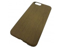                             Чехол силиконовый iPhone 7 Plus под дерево коричневый*