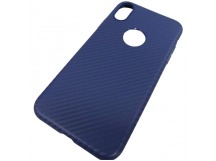                                Задняя накладка Hoco Delicate shadow iPhone XS Max карбон синий* 