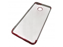                                 Чехол силиконовый Huawei Enjoy 8 Plus с хром контуром красный*