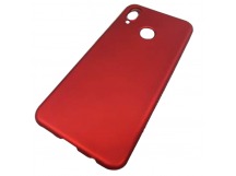                                 Чехол силиконовый Huawei Nova 3i стразы по бокам красный*
