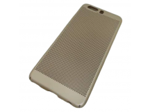                                 Чехол пластиковый Huawei P10 Soft Touch сеточка золотистый