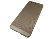                                 Чехол пластиковый Huawei P10 Plus Soft Touch сеточка золотистый