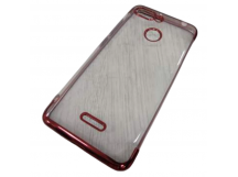                             Чехол силиконовый Xiaomi Redmi 6 с хром контуром красный*