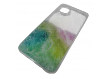                                 Чехол силиконовый Huawei P40 Lite палитра розово-зеленый