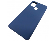                                     Чехол силиконовый Samsung A21S Silicone Cover NANO 2mm темно-синий