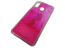                                     Чехол пластиковый Samsung A40 песок в воде неоновый с рисунком (06)*