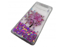                                     Чехол пластиковый Samsung S10 Plus блестки в воде прозрачный (04)*