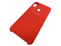                                     Чехол силиконовый Samsung A11 Silicone Case Soft Touch красный*