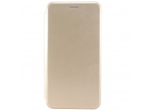                                 Чехол-книжка iPhone 12 Pro Max (6.7) BF модельный силиконовый с кожаной вставкой золотистый