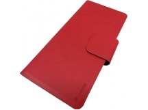                             Универсальный чехол-книжка "Maverick" Slimcase, упаковка пластик, 5,2-5,5", XL, алькантара, красный 