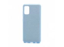                                     Чехол силикон-пластик Samsung A41 Fashion с блестками голубой