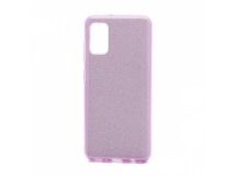                                     Чехол силикон-пластик Samsung A41 Fashion с блестками фиолетовый