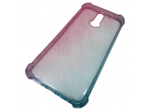                                 Чехол силиконовый Xiaomi Redmi 8 градиент розово-голубой