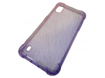                                     Чехол силиконовый Samsung A01 градиент розово-фиолетовый