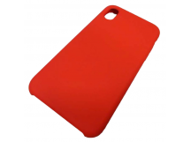                                     Чехол iPhone XR Silicone Case без логотипа и покрытием Soft touch (014) красный 
