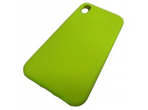                                     Чехол copi original силиконовый iPhone XR (полная защита) (060) салатовый*