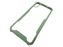                                     Чехол силикон-пластик Samsung A11/M11 прозрачный с окантовкой зеленый*