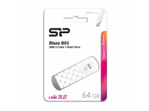                     64GB накопитель   USB3.2 Silicon Power Blaze B03 белый