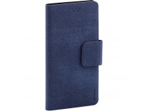                             Универсальный чехол-книжка "Maverick" Slimcase, упаковка пластик, 6,0-6,5", 3XL, джинсовый, синий