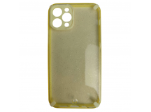                                     Чехол противоударный iPhone 12 Pro (6.1) с блестками желтый